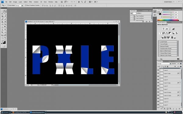 Creation of Simple Typography: Step 8